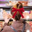 3 x Red Velvet Ribbon 1 Inch, Velvet Christmas Ribbon, 10 Yards Vintage Thick Velvet Ribbon for Gift Wrapping Christmas Tree Ornaments, Velvet Bows Making, Wreaths Decoration, Hair Ties Crafts, Sewing