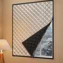 Window Insulation for Winter,Oxford Thermal Insulated Window Cover,Waterproof Blackout Window Insulation kit for Winterizing(40"x60")