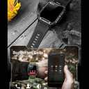 Alomejor Sports Watch, Simple Design, Various Sports Modes 800mAh Smart Watch for Women Man Full Body Temperature