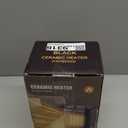 1500W Small Space Heater for Indoor Use, PTC Ceramic Space Heater with Thermostat, 3 Modes, Safety Quiet Heating, Multiple Protection, Portable Heater for Office Room Desk Use