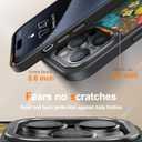 Goodon for iPhone 15 Pro Max Case with Privacy Screen Protector, Compatible with Magsafe, Translucent Matte Cover - Cute Floral Design Phone Case for Women and Girls - Colorful Flower Garden