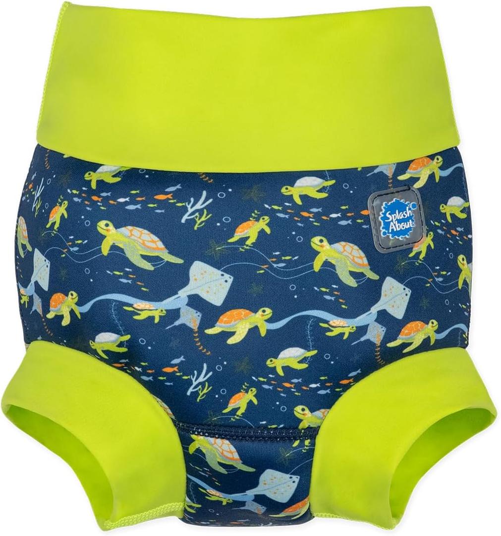 Splash About Happy Nappy Swim Diaper, Turtle Tide, 2-3 Years