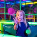Mega-L Glow in the Dark Balls, 8 Pcs Glow Party Games Bouncy Rubber Balls Multicolor Glow in the Dark Toys, Perfect for Indoor & Outdoor Night Games for Kids Adult