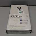 100% Blackout Shield Linen Blackout Curtains for Bedroom 84 Inches Long, Back Tab/Rod Pocket Living Room Drapes, Thermal Insulated Blackout Curtains 2 Panels Set, 50" W x 84" L, Cream