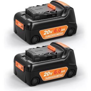 Upgrade 2Pack 6.0Ah Replacement for Dewalt 20V Max Battery Compatible with Dewalt 20V Battery
