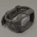 GELISHI Bands Compatible for Apple Watch Band 46mm 45mm 44mm 42mm, Men Sport Rugged Band with Protective Case for Watch Series 11 10 9 8 7/ SE 3/2/1/ Series 6 5 4 3 (Grey)