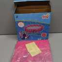 Big Summer 3 Rings Kiddie Pool, 48X12, Kids Swimming Pool, Inflatable Baby Ball Pit Pool, Small Infant Pool (Pink)