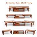 ROCDEER Dual Monitor Stand Riser with Drawer for Desk Laptop