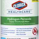 Clorox Healthcare Hydrogen Peroxide Cleaner Disinfectant Wipes, 6.75" x 9", 95 Count 