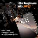 HD Screen Protector for iPhone 11 / XR Screen Protector Easy Installation, Premium Military Grade Shatterproof Tempered Glass Full Coverage Protection, Anti Fingerprint, No Bubbles, No Dust, 2 Packs (Black)