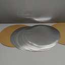 Generic [20/40/50pcs] 12 in White Cakeboard Round,Disposable Cake Circle Base Boards Cake Cardboard Pizza Plate Platter (20PCS Silvery), 12 inch, PAN20180020015