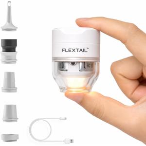 FLEXTAILGEAR Tiny Pump 3X Portable Air Pump for Inflatables, Advanced Low Noise Design, Air Mattress Pump with 5-Mode Light, Electric Air Pump for Camping Gear, Pool Floats, Sleeping Pads