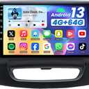 [8Core 4+64GB] Car Radio Stereo for Chrysler 200 2015 2016 2017: Upgrade 1280*800HD Touchscreen Replacement Accessories with CarPlay Android Auto Bluetooth5.0 FM AM 36EQ GPS 5G WiFi SWC Backup Camera