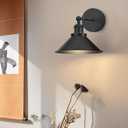 Battery Operated Wall Sconce Set of 2,Vintage Wireless Wall Sconces with Remote,Dimmable Led Wall Lights,Wall Lamp Fixture Indoor Bedroom Living Room Kitchen,LED Bulbs Included,Black