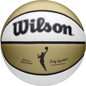 WILSON WNBA Commemorative Series Basketballs - Women's Official & Mini Sizes (Size 6 - 28.5", Gold/White)