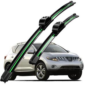 DIOCNAD Compatible With Nissan Murano 2009-2024 Front Windshield Wipers Water Repellent Available in All-Seasons OEM Quality Set of 2 (Driver & Passenger Side)