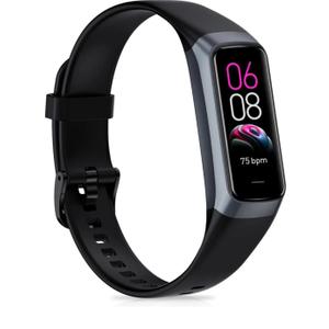 Fitness Tracker with 24/7Heart Rate, Blood Pressure, Sleep Tracking, Calorie, Activity Tracker with 1.1" AMOLED Color Screen, Waterproof Step Tracker for Android iPhones Women Men