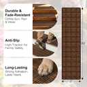 Outdoor Stair Treads Non-Slip, 8" X 30" - 8-Pack Weather Resistant Grip Tape for Wooden Steps, Waterproof & Anti Skid High Traction Adhesive Step Strips for Stairs, Brown