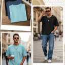 3 Pack Men's Oversized T-Shirts Short Sleeve Crew Neck Loose Fit Shirts Athletic Drop Shoulder Workout Basic Tees