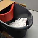 O-Cedar EasyWring Microfiber Spin Mop, Bucket Floor Cleaning System, Red, Gray, Standard