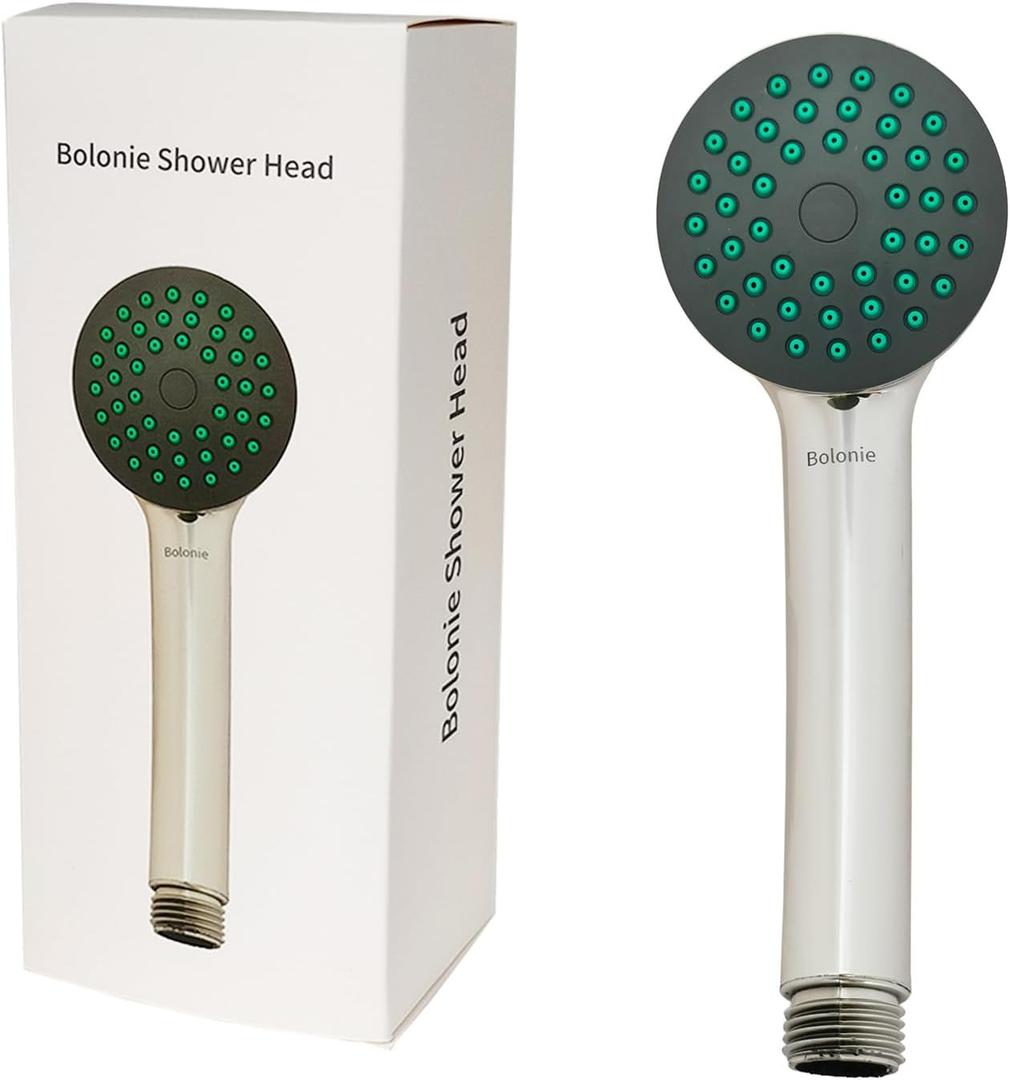 Shower heads, Bolonie Small Shower head Enhanced Bathing Experience with Smooth Water Flow, 1 Pack
