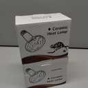 2 x OMAYKEY 100W 2 Pack Ceramic Heat Lamp Bulb Infrared Reptile Heat Emitter Heater Lamps Bulbs for Brooder Coop Chicken Lizard Bearded Dragon Turtle Snake Aquarium, No Light Emitted No Harm (ETL Listed)