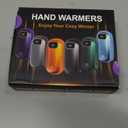 Hand Warmers Rechargeable - 2 Pack Electric Hand Warmers 14000mAh, 16 Hrs Warmth Dual-Sided Heating Max 131℉, 4 Heating Levels Battery Operated Pocket Heater for Raynauds, Hunting, Golf, Camping