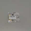 Bling Car Rosary for Rearview Mirror, Evil Eye Bead Cross Crystal Rhinestone Vehicle Rearview Mirror Pendant, Automotive Interior Decorative Charm, Universal for Sedan RV Truck (White)