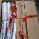 Ball & Cast Upholstered Dining-Room Chairs Set of 4, Kitchen Island Chair with Linen Padded Seat & White Wood Legs, 4pcs Modern Armless Side-Chair for Dining, Gray