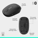 Logitech MK250 Bluetooth Wireless Mouse and Keyboard Combo: Fast & Easy Connectivity, Compact Wireless Keyboard, Ambidextrous Mouse, Durable Build - Windows/MacOS - Graphite