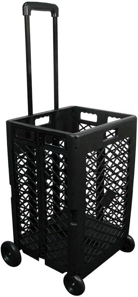 Olympia Tools 85-404 Pack-N Mesh Rolling Cart, 55 Lb, Plastic, 55LB, Black