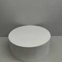 Round Mannequin Display Pedestal Stand, Bridal Shop Cylinder Plinth Raiser Table, Party Event Decor Platform Base Stand for Model Jewelry Display Home Boutiques (White, 19.7*7.9in)