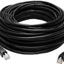 Lorex Outdoor CAT6 Ethernet Cable, for Use with 4K Wired Security Cameras, Weatherproof and Direct Burial Underground, 10GB/Second, 100 Feet (30m)