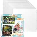 Vmiapxo 100 Pack 12" x 12" Scrapbook Page Protectors, Craft Paper Protective Sleeves Photo Vinyl Storage Pockets Organizer Scrapbook Binder Album Supplies for 3 Ring D-Ring Binder