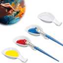 8 PCS Paint Brush Rest Holder For Artist, Paint Brush Holder, Watercolor brush holder & Watercolor Oil Acrylic Painting Brush, Paint Brush Rest Artist Accessories, Easy to Clean