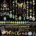 800 PCS DIY Suncatcher Kit Crystal Suncatchers for Windows Hanging Sun Catcher Kits for Adults Suncatcher with Crystals Rainbow Maker for Indoor Window Garden Christmas Decor Wedding Home