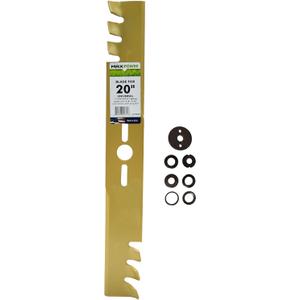 Maxpower 331980B 20-Inch Universal Gold Metal Mulching Blade,yellow