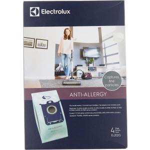 Electrolux EL202G S-Bag Anti-Allergy Synthetic Vacuum Bags, 4 Pack, Blue