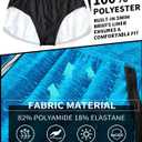 AIMPACT Mens Short Swim Trunks Quick Dry Beach Board Shorts 80s 90s Summer Vintage Swimwear with Lining Swimming Suits (Blue, M)