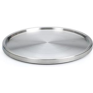 RSVP International Endurance TURN-1 Turntable Lazy Susan, Stainless Steel, 10.5" | Handy in Cabinet, Refrigerator or on Counters | Organize Spices, Canned Foods, Pots, Pans, Dinnerware, 10.5 Inch