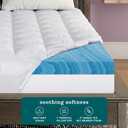 Sleep Innovations 4 Inch Pillow Top & Green Tea Gel Memory Foam Mattress Topper, Twin, Medium Plush Feel, Pressure Relief, for All Sleep Positions, Twin XL