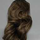 NAYOO Clip in Hair Extensions for Women 20 Inch Long Wavy Curly Medium Brown Ash Blonde Hairpieces Full Head Synthetic Hair Hairpieces (6PCS, Medium Brown Ash Blonde)