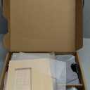 Tiny Land Wooden Dollhouse Garage Set  Realistic Design with Garage, Workbench,Lawn Mower & SUV Car, Expansion Dollhouse Furniture & Accessories for Doll house, Educational Pretend Play Gift for Kids