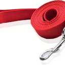 Nylon Dog Leash 4 Ft 5 Feet 6 Foot Long, Walking Training Dog Leashes for Medium Large Dogs, 1 Inch Wide (5/8" X 6 ft, Red)