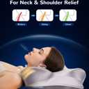 Cervical Pillow for Sleeping, Contoured Memory Foam Pillow for Neck Support, Ergonomic Pillow for Side, Back and Stomach Sleepers, Dual-Height Design with Breathable Pillowcase,Grayish Purple, 23.62"Lx15.75"Wx"4.72"/5.51"H