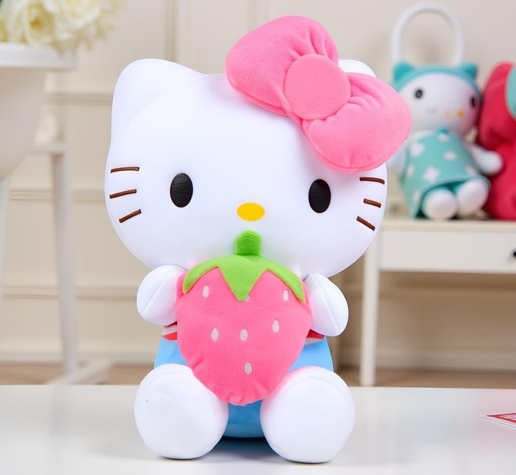 Kitty Plush Toy 17.5″ (45 cm) – Kawaii Cat Stuffed Animal, Soft Plush Doll, for Kids, Teens, Collectors & Room Decor