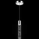 Pendant Lights Kitchen Island, 6500K Modern Kitchen Island Lights Ceiling Lighting Fixtures with Crystal Bubble, Integrated LED Cold White Hanging Light Dining Room Light 1 Pack (Brushed Nickel)