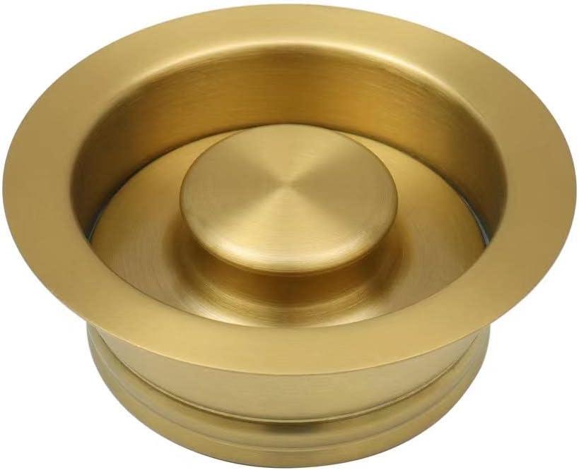 STARSTAR Kitchen Sink Flange Stopper Garbage Disposal Flange for Fit 3-1/2 Inch Standard Sink Drain Hole (Gold)