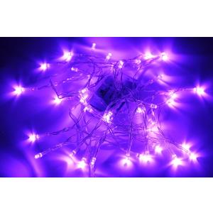 2 x Karlling Battery Operated Purple 40 LED Fairy Light String Wedding Party Xmas Christmas Decorations(Purple)