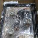 Black Gold Modern Chandeliers for Dining Room, Farmhouse 3 Light Entryway Pendant Light Adjustable Geometric Industrial Rustic Foyer Hanging Chandelier for Kitchen Island Living Room Hallway